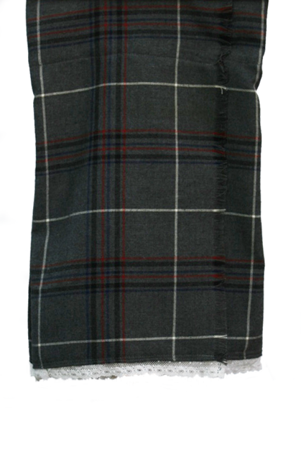 Kilt groen met kant